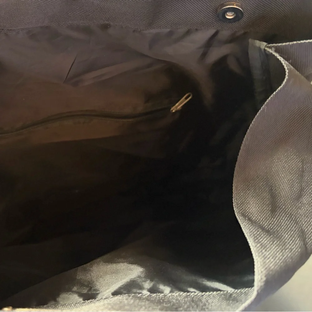 On Running Black Foldover Tote Backpack Bag Lightweight Gym Travel